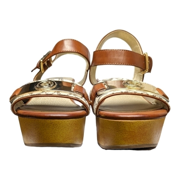 GBG Guess Dana Platform Wedge Sandals Size 6‎ 1/2M - Picture 7 of 11